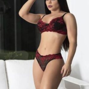 Conjunto renda de flores