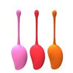 Kit 3 bolas de Pompoarismo/Kegel em forma de manga