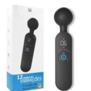 Vibrador massageador varinha mágica recarregável