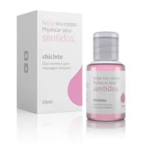 Óleo p/ massagem beijável hot chiclete